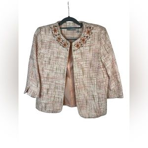 Alfred dunner tweed blazer‎ size 10 petite